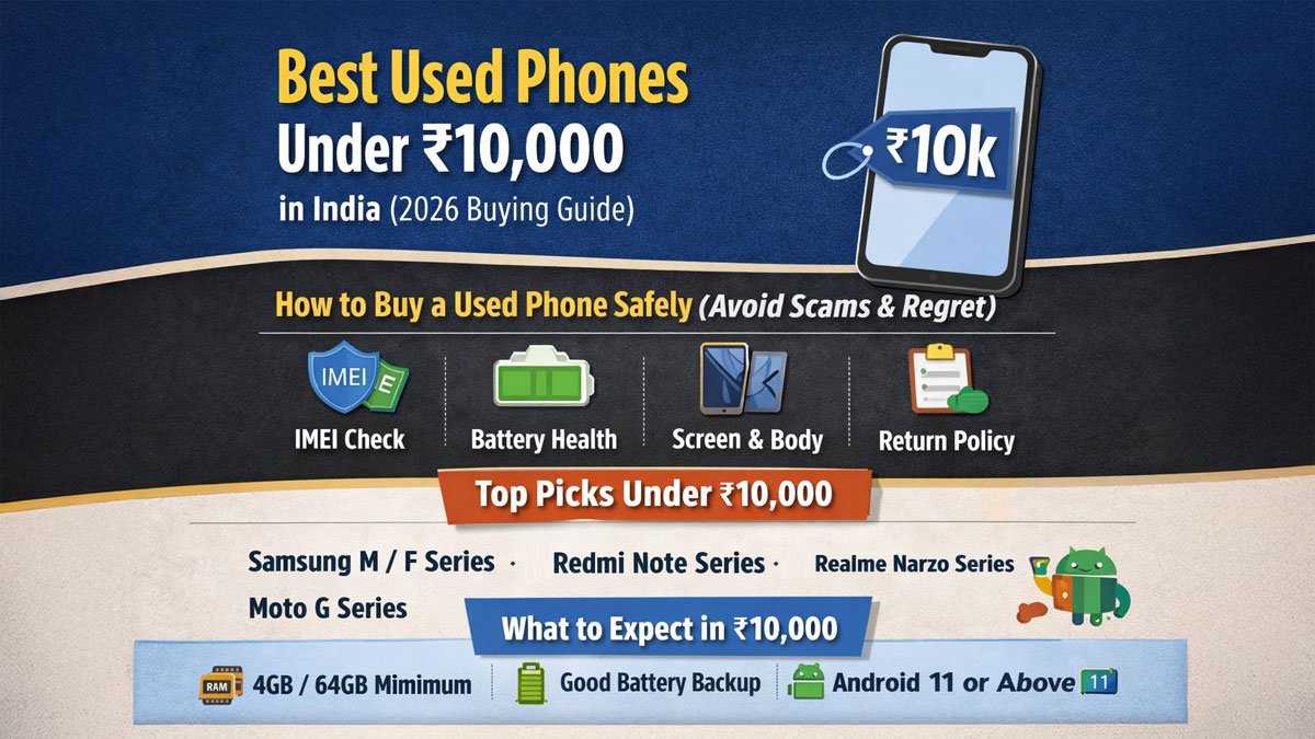 Best Used Phones Under ₹10,000