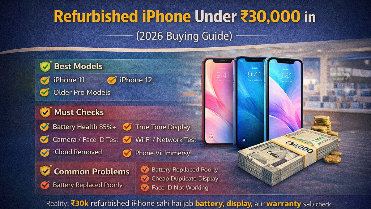 Refurbished iPhone Under ₹30,000 in India