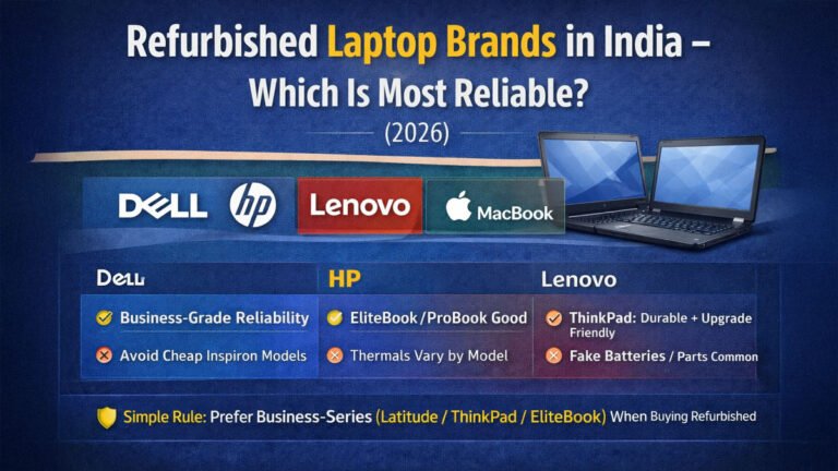 Top refurbished laptop brands in India